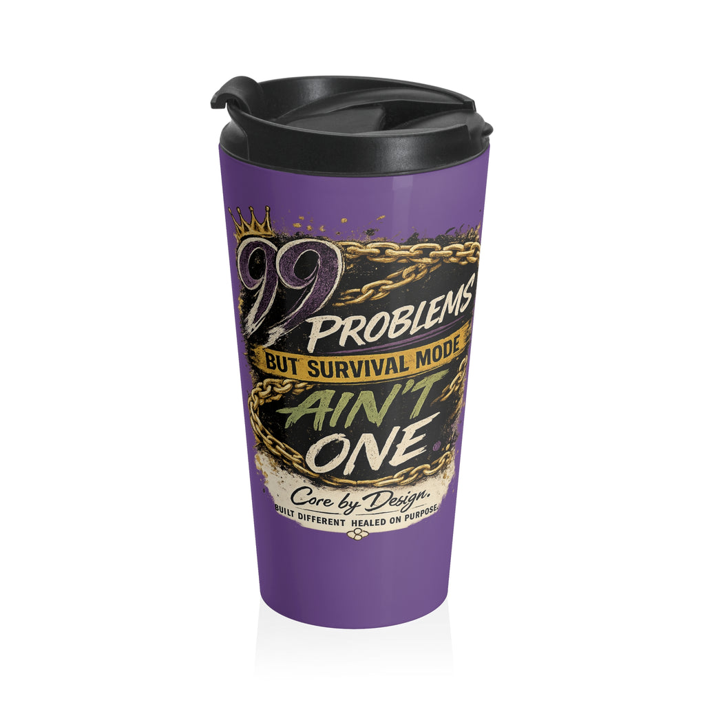 I Stopped Caring I Started Caring Travel Mug | Purple Stainless Steel Tumbler