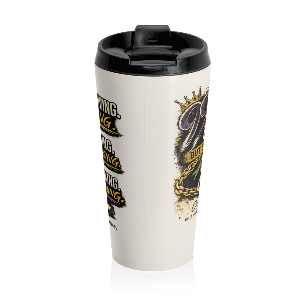 I Stopped I Started Corebuilt Stainless Steel Travel Mug | Motivational Graphic