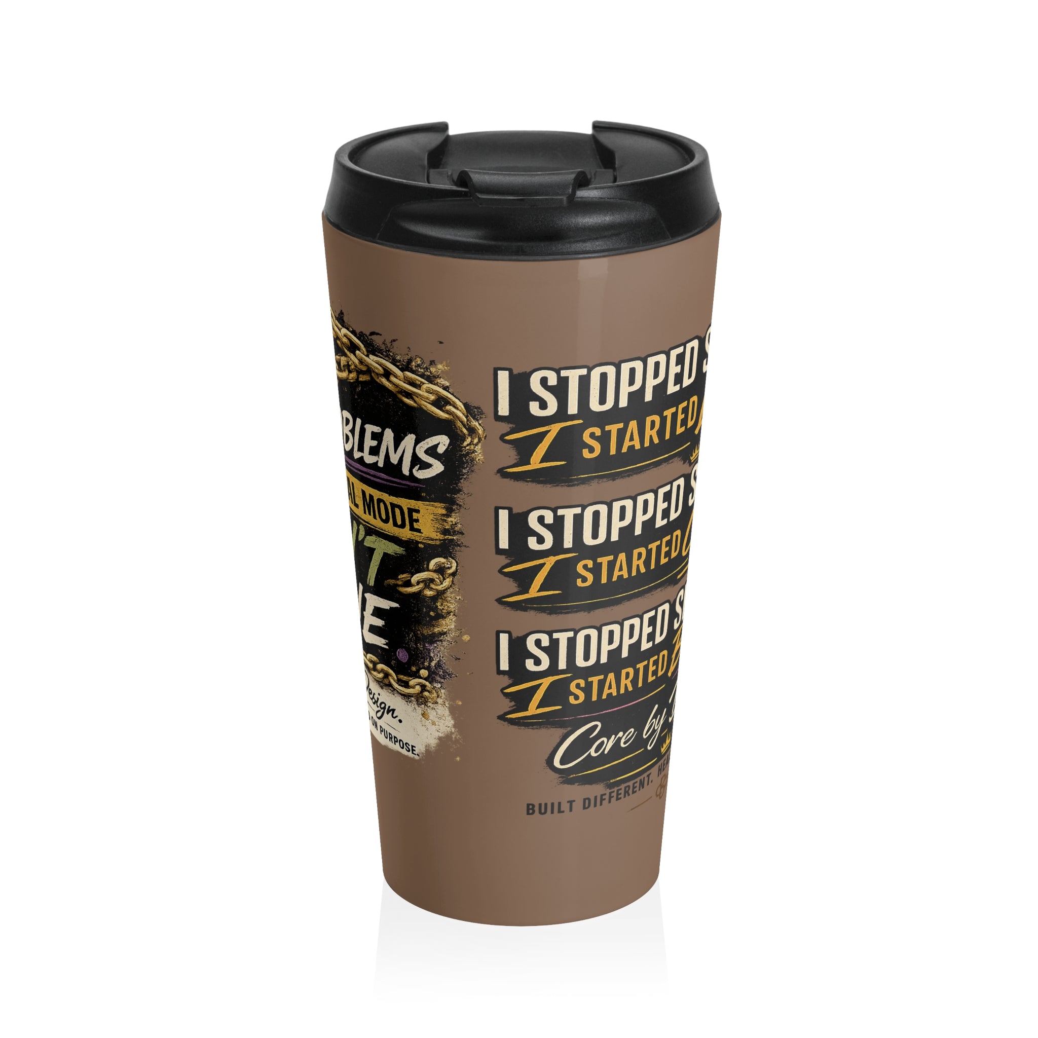 I Stopped Surviving I Started Living Travel Mug | Stainless Steel Insulated Tumbler