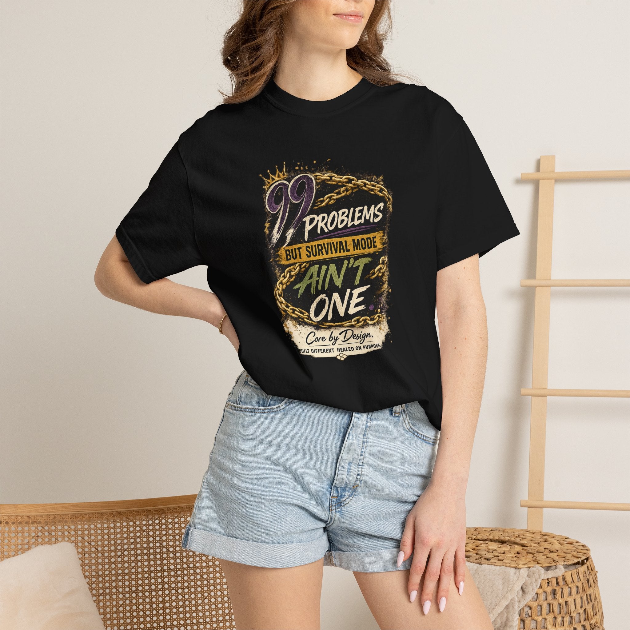 99 Problems But Survival Mode Ain't One T-Shirt | Vintage Graphic Tee